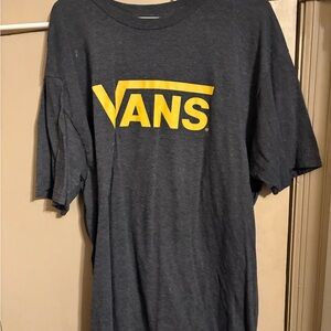 Grey and yellow vans tshirt